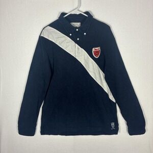 Distressed Rugby Ralph Lauren long sleeve polo shirt with embroidered badge.